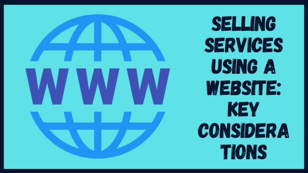 Selling Services Using a Website